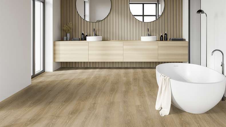 Vinyle à clic Gerflor - Senso Premium Rigid Acoustic Meadow spring honey | Isolation phonique intégrée (39471507)