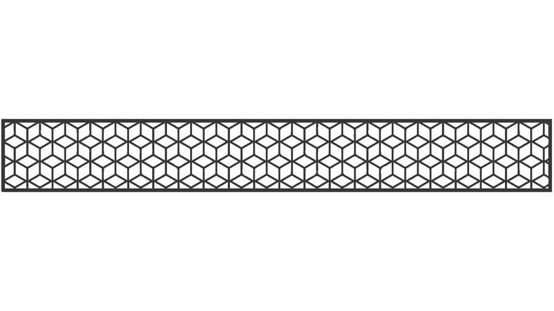 planeo Gardence - Insert design 1 800 x 300 x 1,5 mm, anthracite