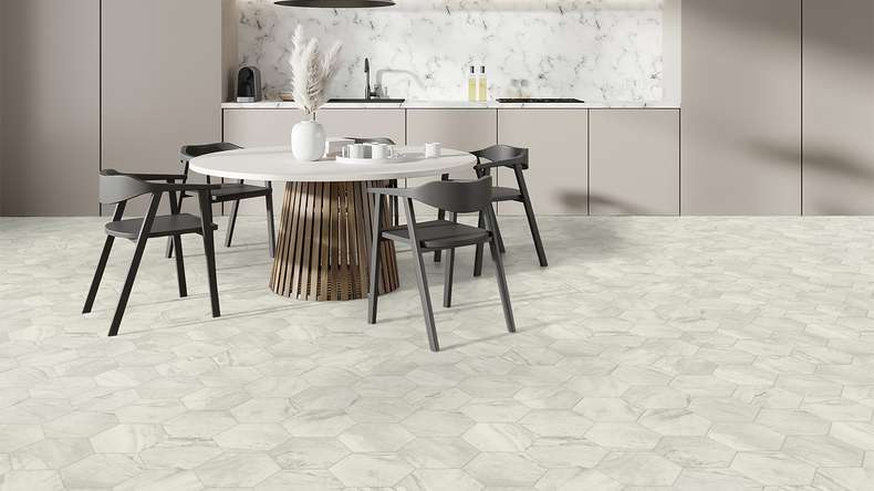 Revêtement Gerflor CV - TEXLINE Nature 2381 Hexa Cream