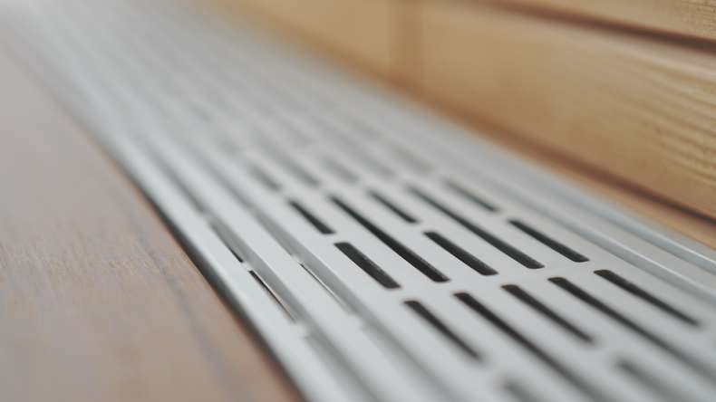 planeo griles de ventilation pour terrasses - profil de ventilation 1200x150x20mm