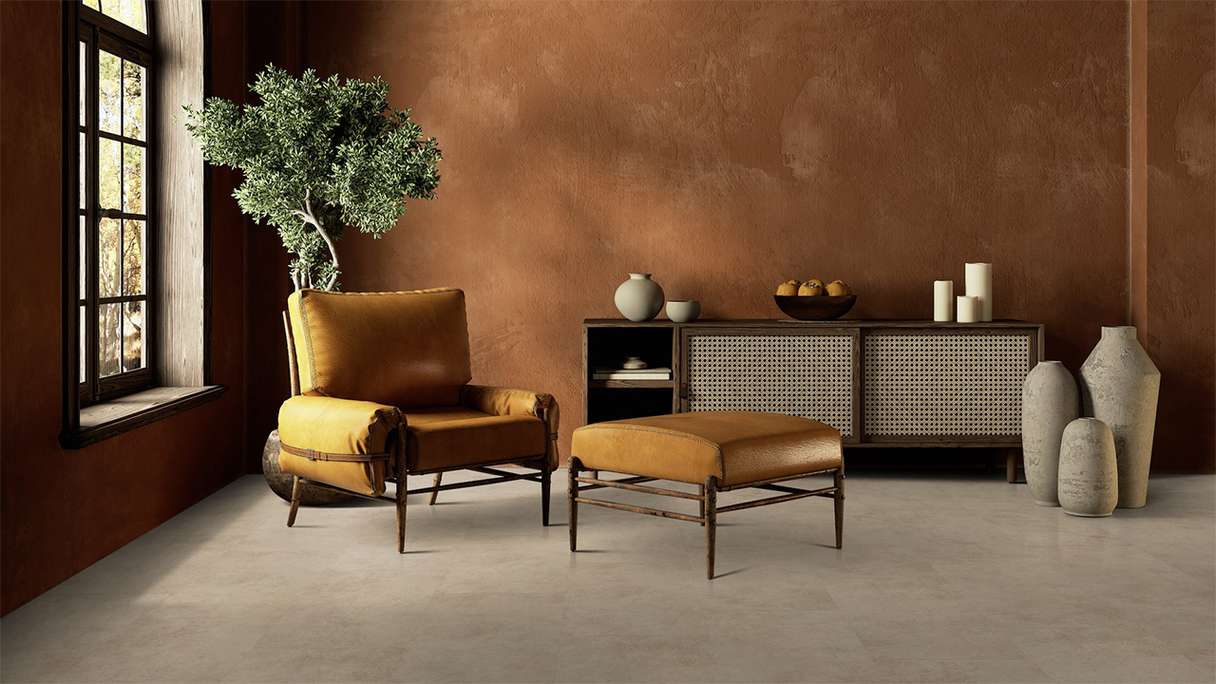 Gerflor Sol PVC clipsable - Virtuo 30 Rigid Acoustic Tavla Beige | isolation phonique intégrée (39101451)