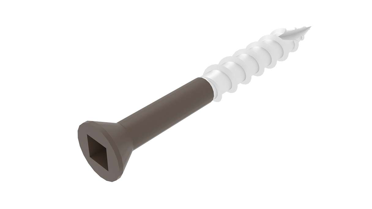 Vis en acier inoxydable teintées « planeo » - 5 x 50 mm, lot de 100, embout inclus
