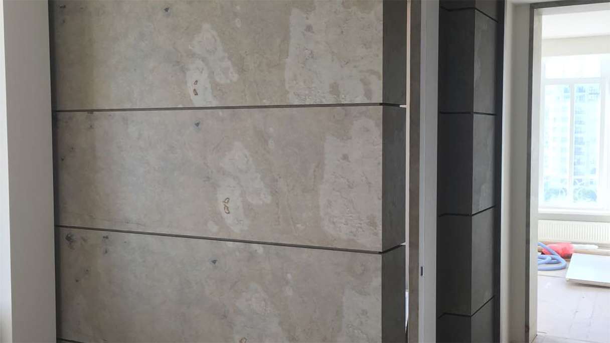 planeo EVOLITH Slate&Stone - Revêtement mural en pierre naturelle Siena Dust 1220 x 610 mm