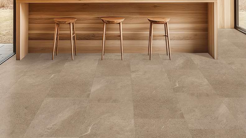 Gerflor vinyle à coller - Creation 70 Curton Stone Taupe