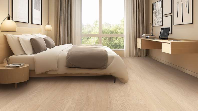 Gerflor Vinyle à clic Rigid - Création 40 Clic Acoustic Tamo Cream | Isolation phonique intégrée (61301598)