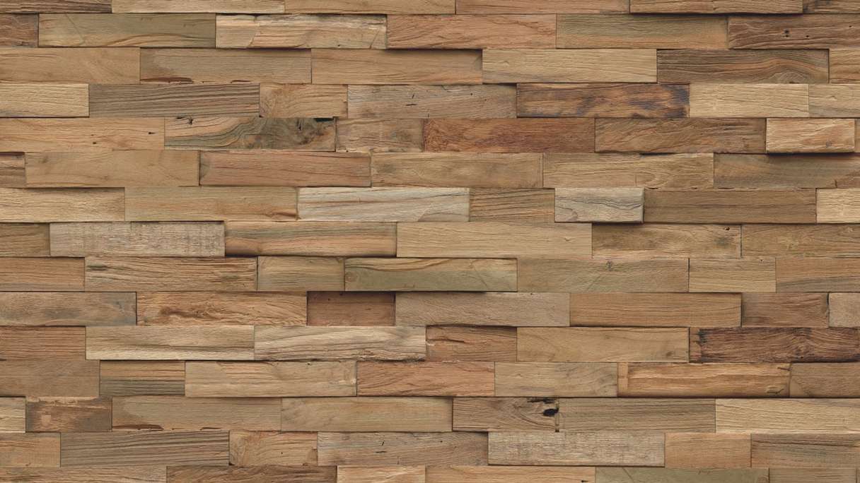 Skaben WoodWall - Bois de teck naturel