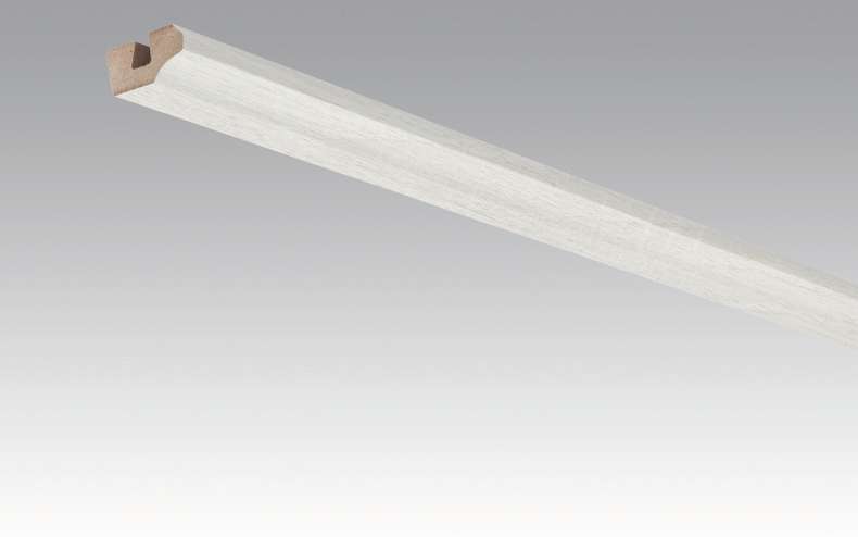 Plinthes MEISTER garnitures de plafond chêne blanc opaque 4069 - 2380 x 38 x 19 mm