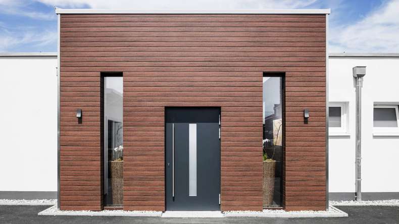 planeo Fassado - bardage composite façade Prime châtaigne brune