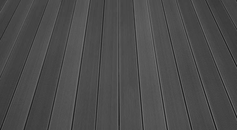 TitanWood Kit complet - 5m lame massive rainurée structure gris foncé 55,8m² compris UK alu