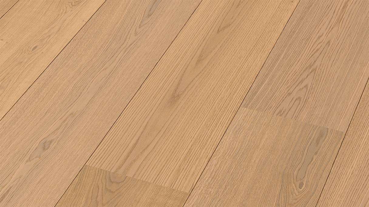 Sol en bois MEISTER Lindura HD 400 - 08918 Chêne naturel clair verni ultra-mat 2200 x 205 x 11 mm (500214-2200205-08918)