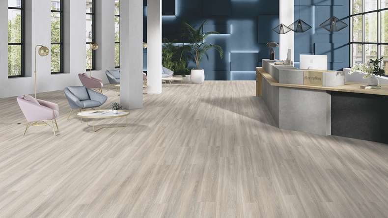 Gerflor Vinyle à clic Rigid - Création 55 Clic Acoustique Chêne Bostonien Beige | Isolation phonique intégrée (61240853)