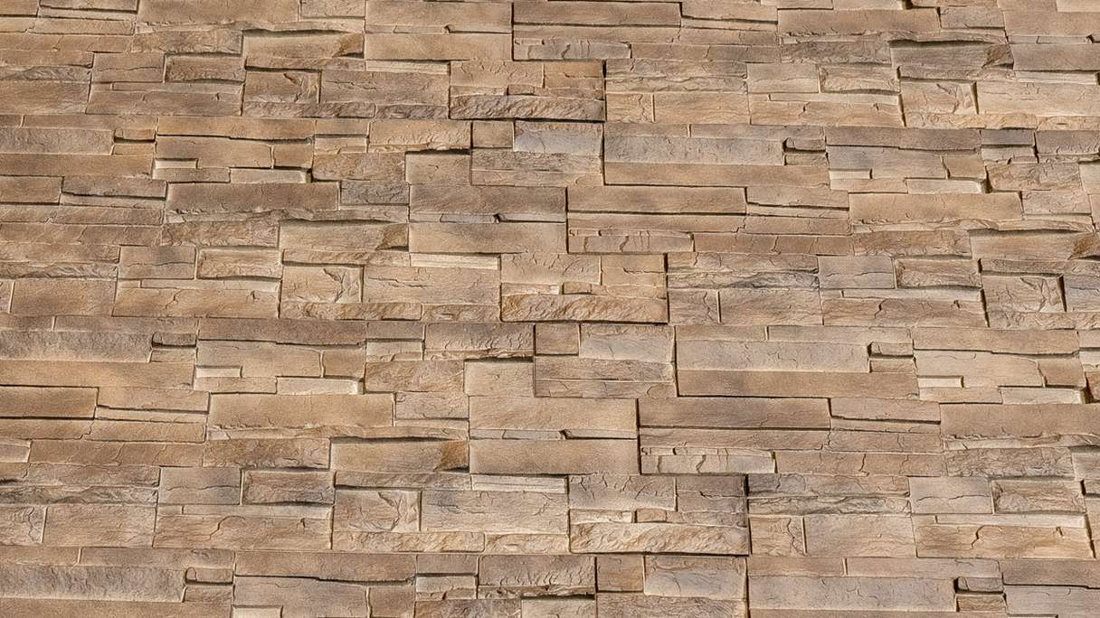 planeo revêtement mural aspect pierre - NovikStone DS Brownstone - 1054 x 334 mm
