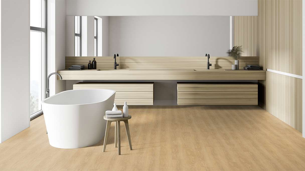 Vinyle à clic Gerflor - Senso Premium Rigid Acoustic Meadow honey | Isolation phonique intégrée (39471540)
