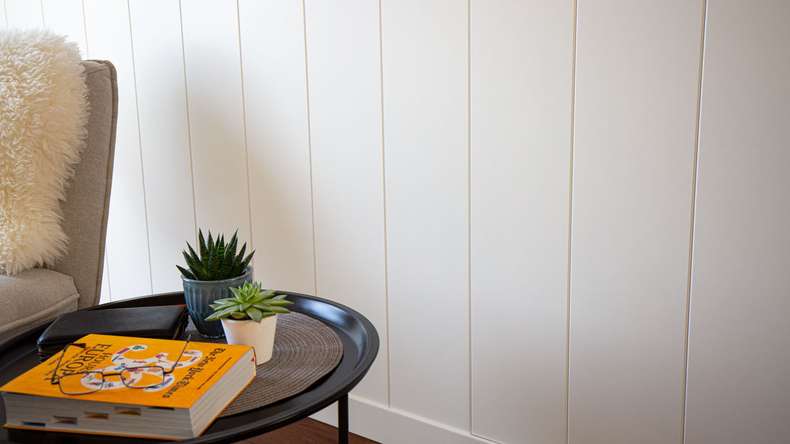 MeisterPanels lambris décor - Bocado 250 Uni Blanc brillant