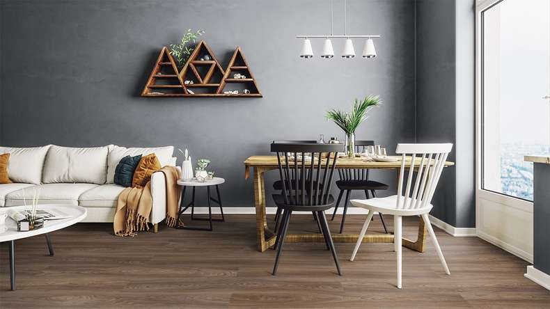 Forbo Allura Wood 55 Vinyle à coller - Chêne foncé (63645DR5)