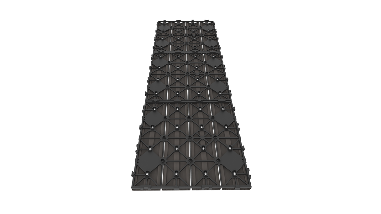 Dalle de terrasse planeo en WPC-CoEx, gris foncé, 90 x 30 cm