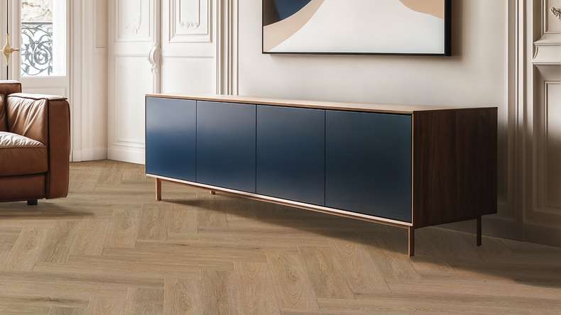 Gerflor vinyle à coller - Creation 55 Aquinoah Nature | Herringbone