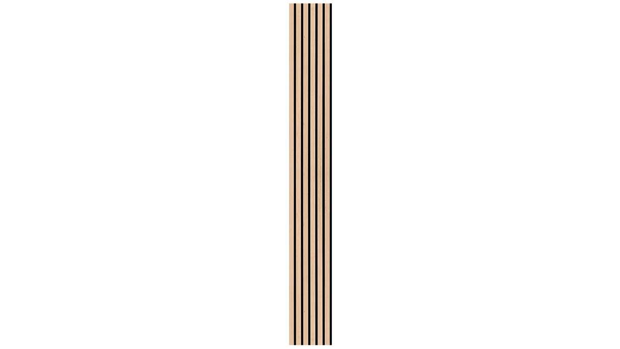 Skaben Panneau acoustique SilentWall Comfort - Chêne brun clair - 250 x 30 cm