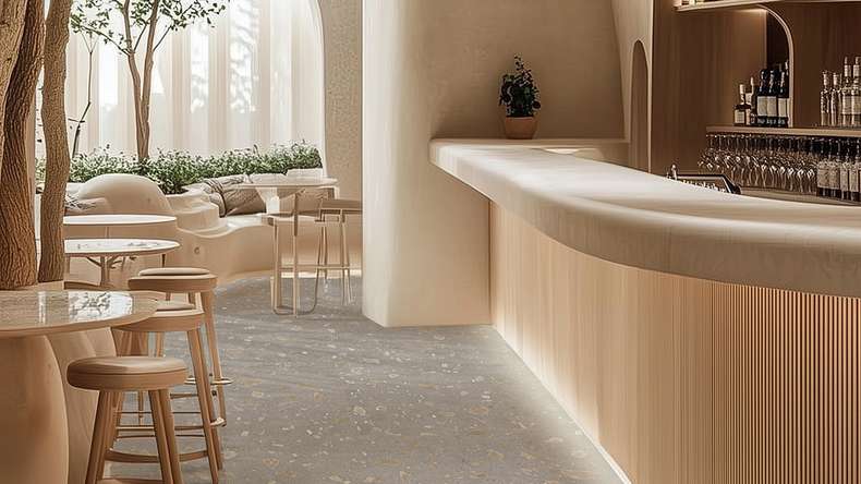 Gerflor vinyle à coller - Creation 70 Stony Cream
