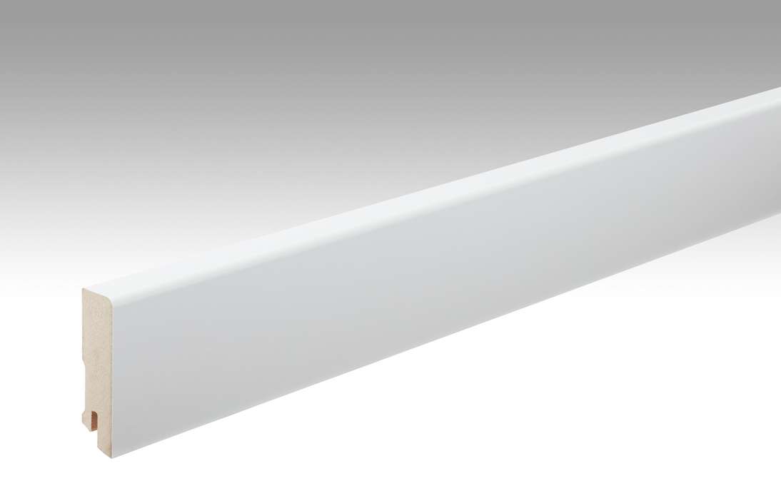Plinthes MEISTER Uni blanc brillant DF 324 - 2380 x 60 x 16 mm