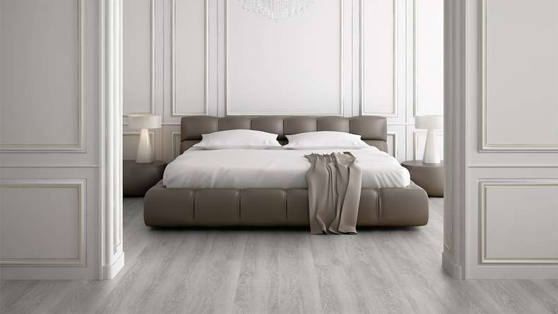 Gerflor Sol PVC clipsable - Virtuo 30 Rigid Acoustic EIR Bohem Dark Grey | isolation phonique intégrée (39111457)
