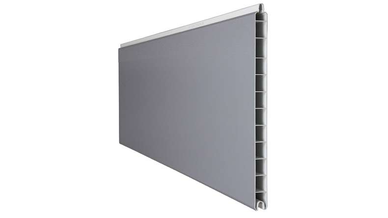 planeo Gardence Simply Premium - profilé simple gris argenté