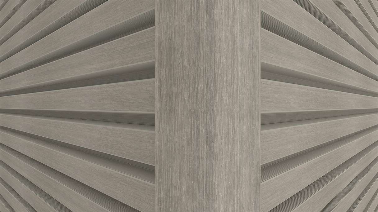 planeo LINEA - Profilé d'angle extérieur en aluminium CoEx, gris clair, 3000 x 66 x 66 mm