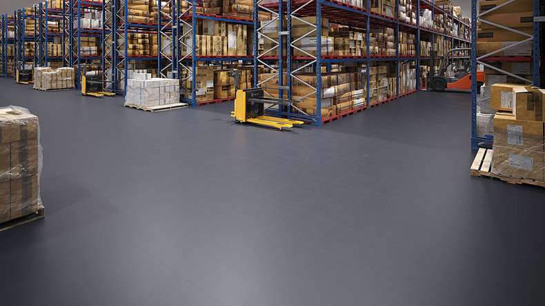 Revêtement de sol Gerflor pour garage - R-Tile 7015 Dark Grey (39577015)