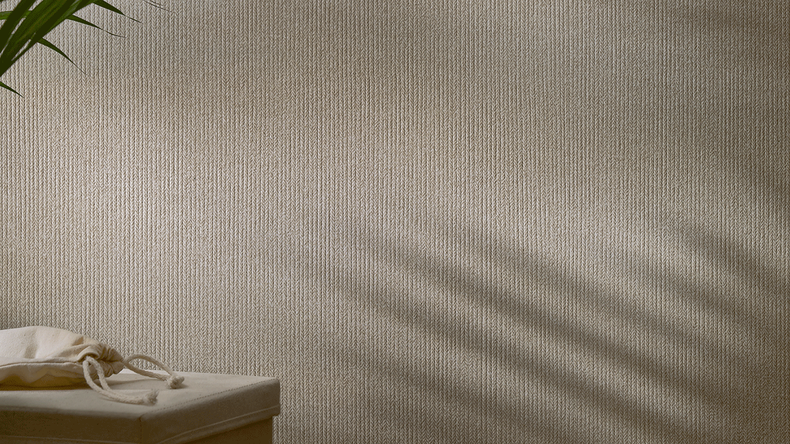 Revêtement mural SPC planeo - CeraRock Tile Stripes Tweed Sand XL 280 x 117,5 cm