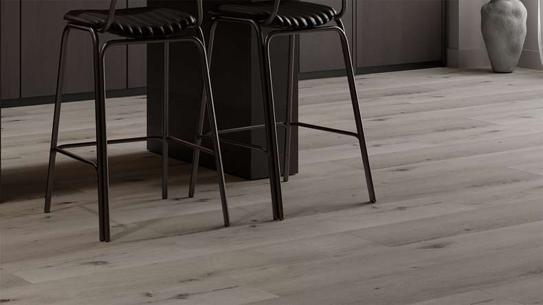 planeo WPC Sol PVC clipsable - PUREtec MAX 70 EIR Light Grey Oak | Isolation phonique intégrée (RP-A50-5)