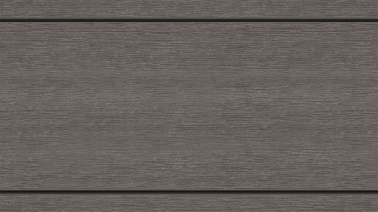 planeo MAXLine Nature - WPC CoEx lame de terrasse XL gainée chambre creuse - gris foncé 3m structuré/lisse brossé
