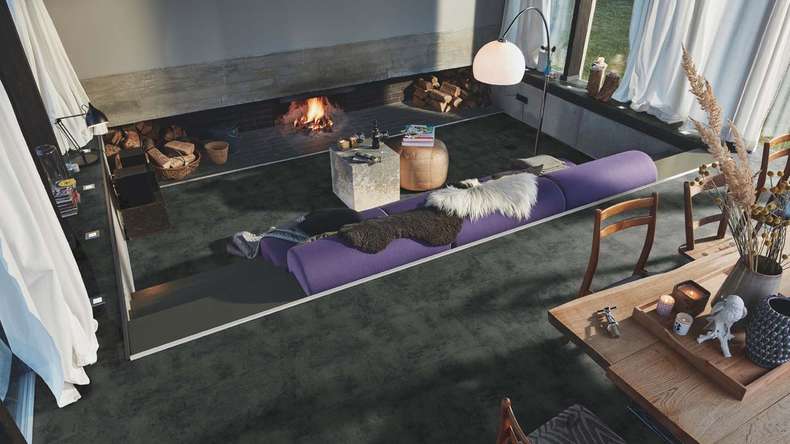 MEISTER Stratifié - MeisterDesign LB 150 Roc noir 7136 | Made in Germany (600003-0857398-07136)