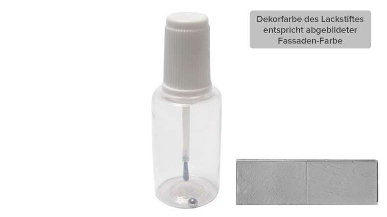 Zierer bouteille de laque avec applicateur de pinceau - gris signal