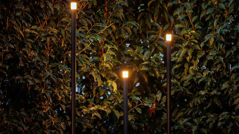 planeo Éclairage de jardin 12V - Lampe à culot à LED Erba 3 kit - 1W 100 lumens