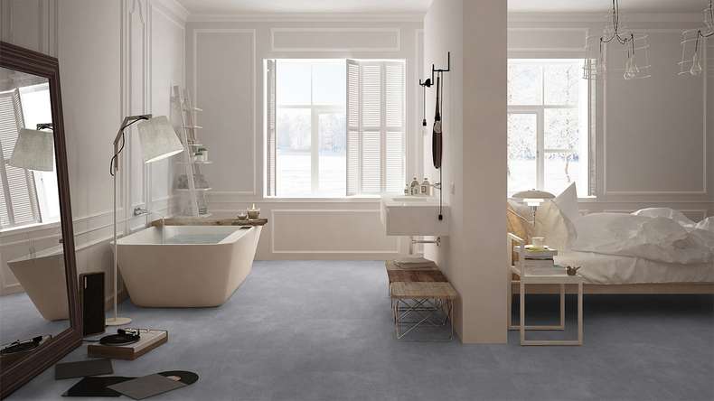 Gerflor Sol PVC clipsable - Virtuo 30 Rigid Acoustic Latina Pearl | isolation phonique intégrée (39100994)