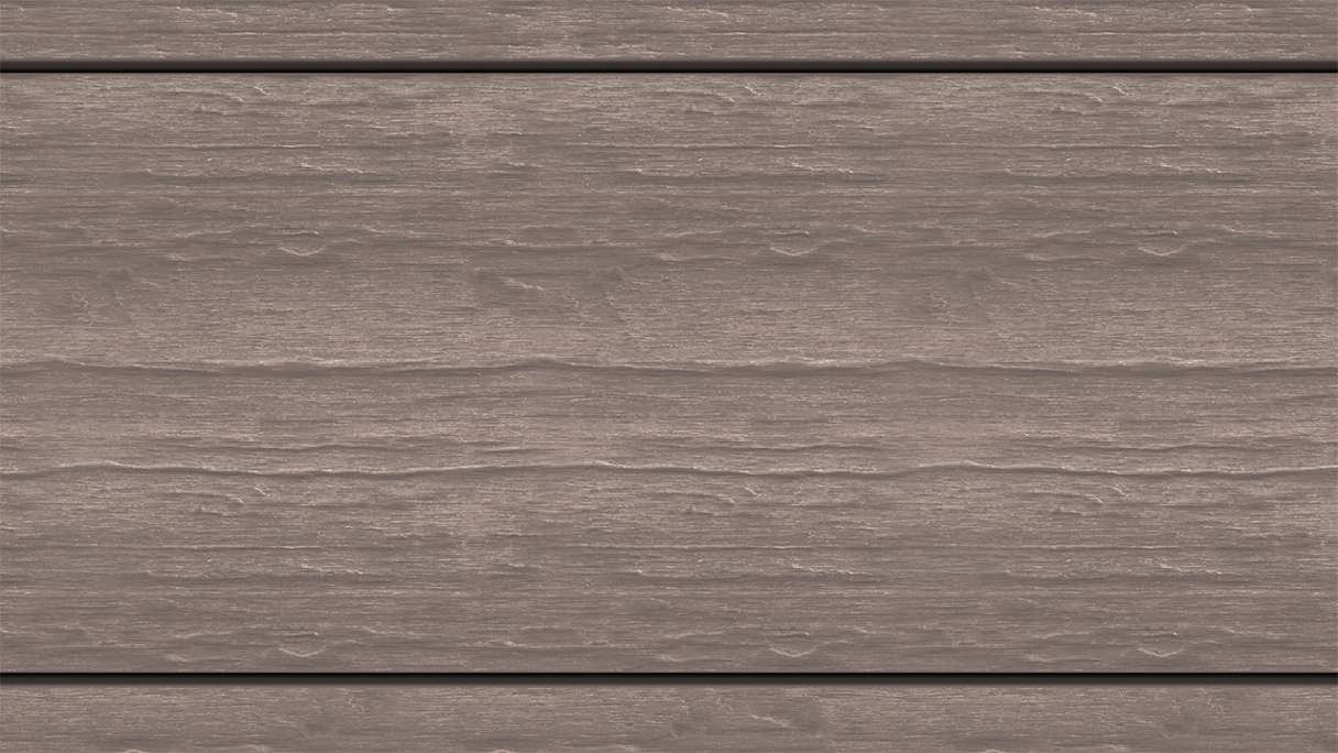 planeo MAXLine Antik - Planche de terrasse WPC CoEx gainée XL massif - gris 3m rustique structuré/lisse brossé