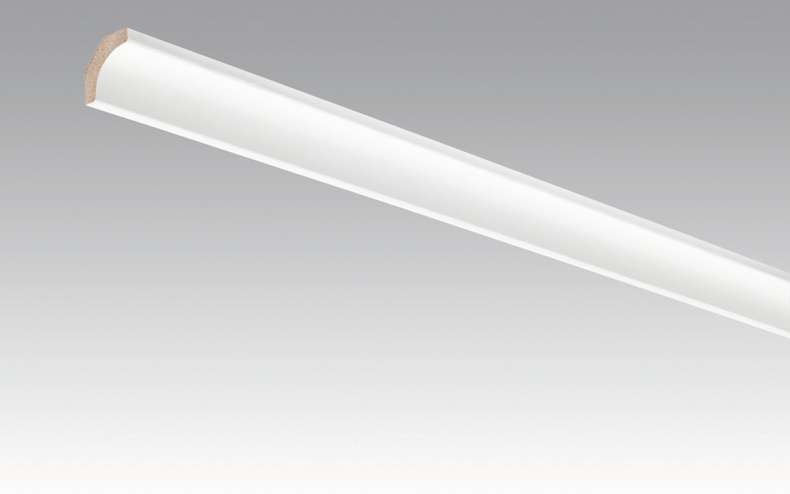 Plinthes MEISTER plinthes à gorge blanc à peindre DF 2222 - 2380 x 22 x 22 mm