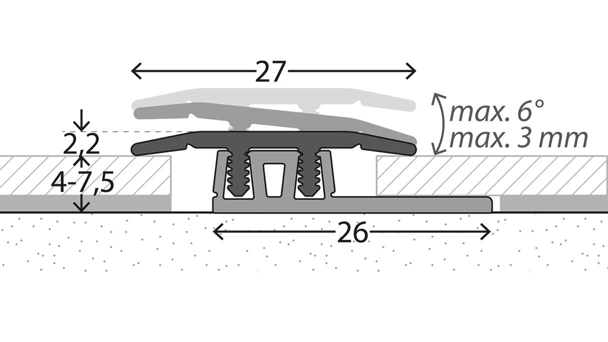 planeo Profilé de transition design 223 - 100 cm