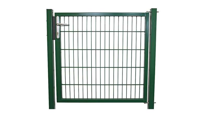 Porte universelle moyenne 1 vantail vert mousse H 1600 x L 1590 mm poteaux de porte inclus