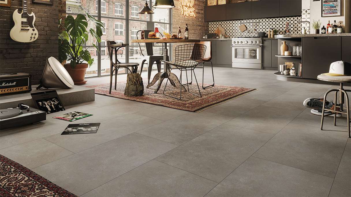Sol design MEISTER Dryback-Vinyl DB 155 - 20212 Industrial rock structure à pores de pierre (400058-0914457-20212)