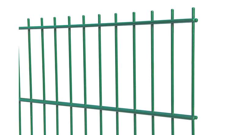 Panneau double fil léger 6/5/6 RAL 6005 vert mousse Hauteur - 830 x 2510 mm