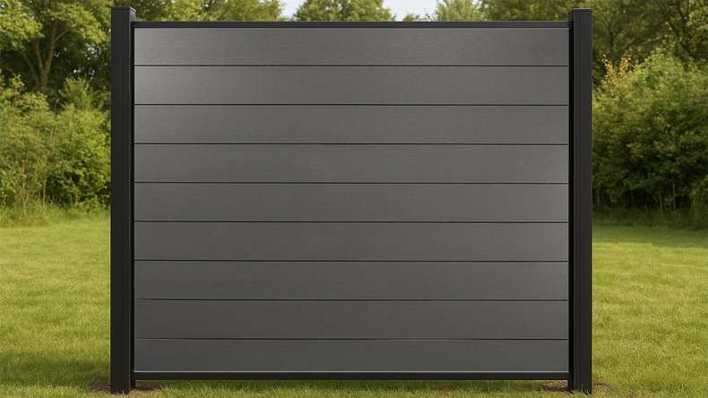 planeo Classic - Clôture à emboîter BPC gris