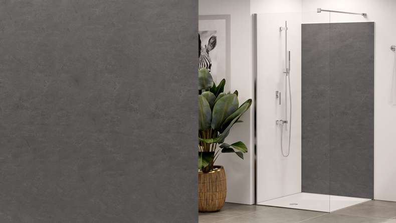 planeo Wallboard - Antracite mat - 250 x 125 cm