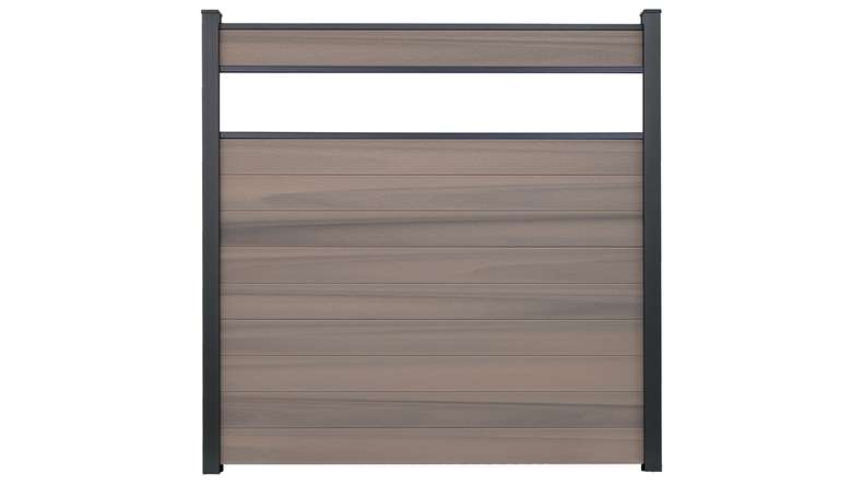 planeo Gardence Strong - Clôture à emboîter BPC verre satiné bicolore co-ex 180 x 180 cm