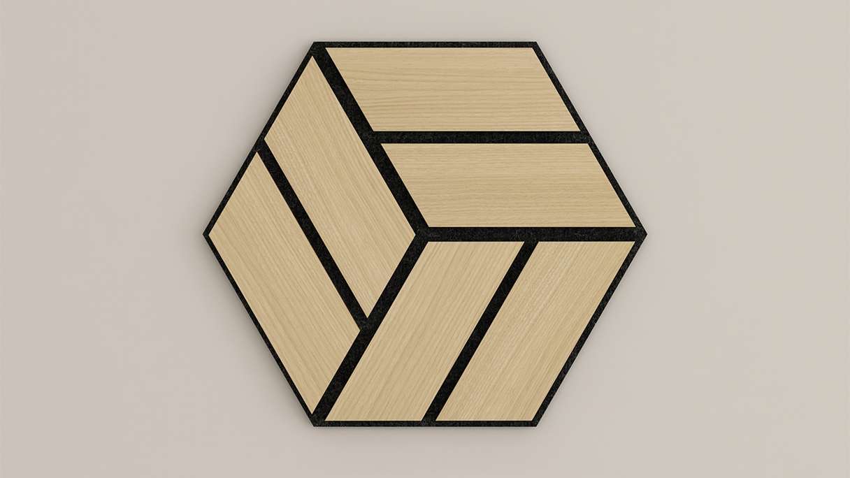 Skaben Panneau acoustique SilentWall - HexaUno New Light - 30 x 26 cm