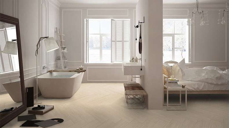 Gerflor vinyle adhésif - Virtuo 55 Glue Down HB Blomma beige | Aspect authentique (39201460)
