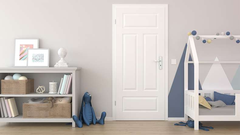 planeo Porte intérieure de style maison de campagne PUREA Casa 4 AR Laque blanche 9003 Chant design | laqué - 2110 x 610|735|860|985 mm