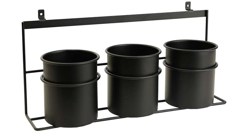 planeo Rangement - noir 3 pcs. Gobelets avec support