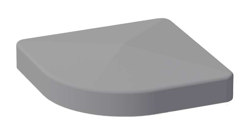 planeo Gardence Metallic - Embout pour poteaux d'angle en aluminium à hauteur variable