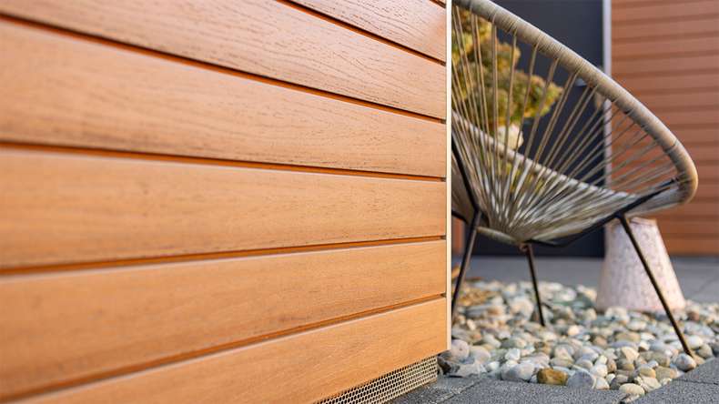 planeo Fassado - bardage composite façade Prime brun ambré